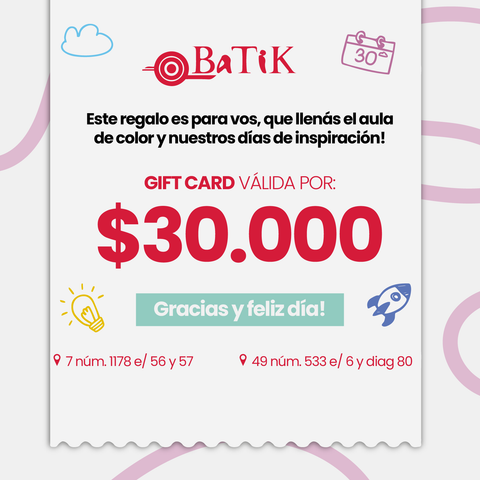 Gift Card Regalo de $30000