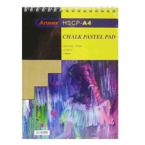 Block Artmate Pastel Tiza (180gr) (21x29,7cm) (HSCP-A4) Chalk Pastel Pad - Espiral