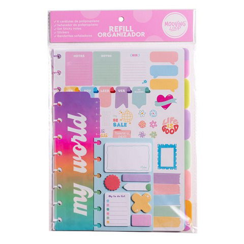 Repuesto Cuaderno Mooving Loop a Discos 20.8x28cm 