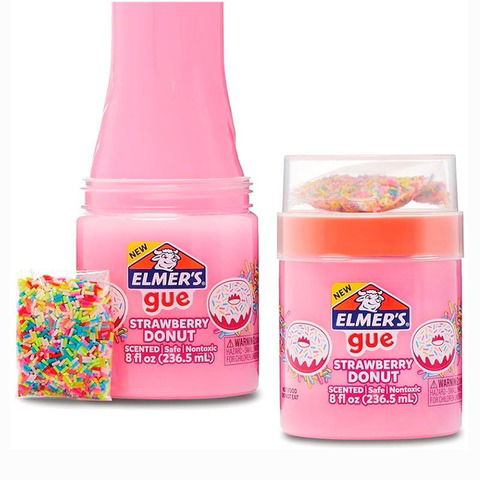 Slime Elmers (Hecho) Strawberry Donut 236ml C/Aroma - Brilla en la Oscuridad