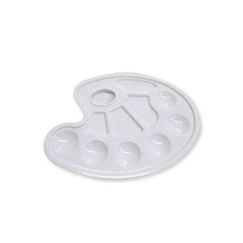 Mezclador Plástico x10 Cavidades Paleta Oval (TSP-2) (17x23cm) 