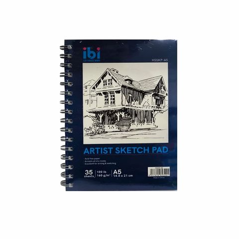     Block Artmate Boceto (160gr) (14,85x21cm) (HSSKP-A5) Artist Sk Pad Espiral