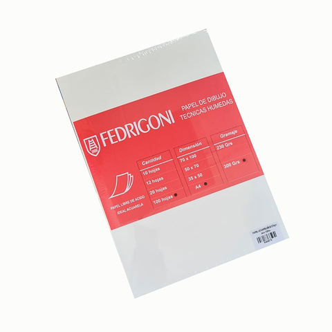 Papel para Acuarela Fedrigoni A4 (300grs)