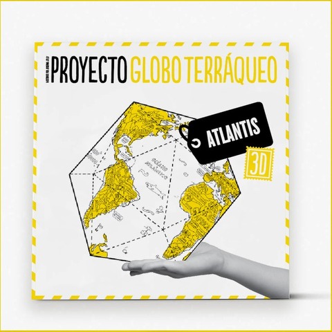 Poster Atlantis para Colorear y Armar 75x45cm Despl. Proyecto Globo Terraqueo