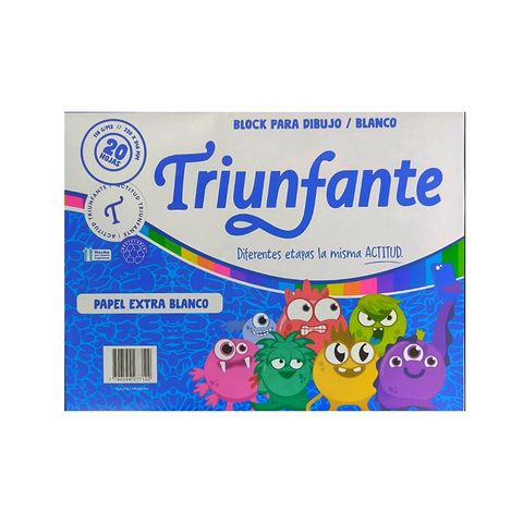 Block de dibujo Nº5 Blanco Triunfante 20hojas