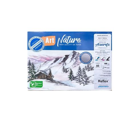 Block Art Nature A5 Acuarela/Multitecnica 180gr 20h Emblocado (89781)