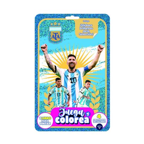Set Infantil Vértice Juega y Colorea AFA con stickers (6670)