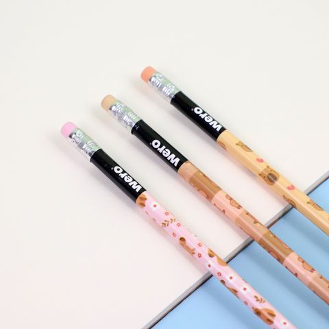 Lapiz Negro Wero Licencia con Goma 