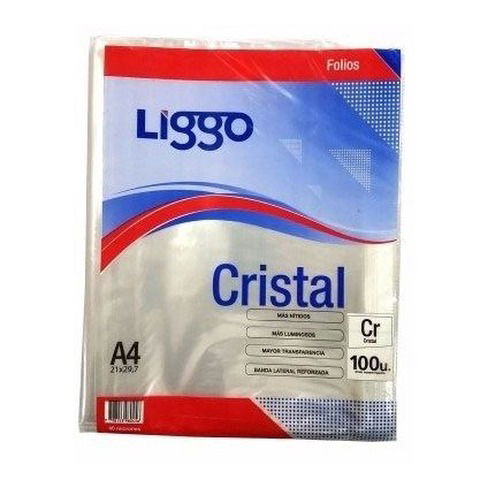 Folio A4 Cristal Paquete x100