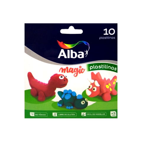 Plastilina Alba Surtido x10