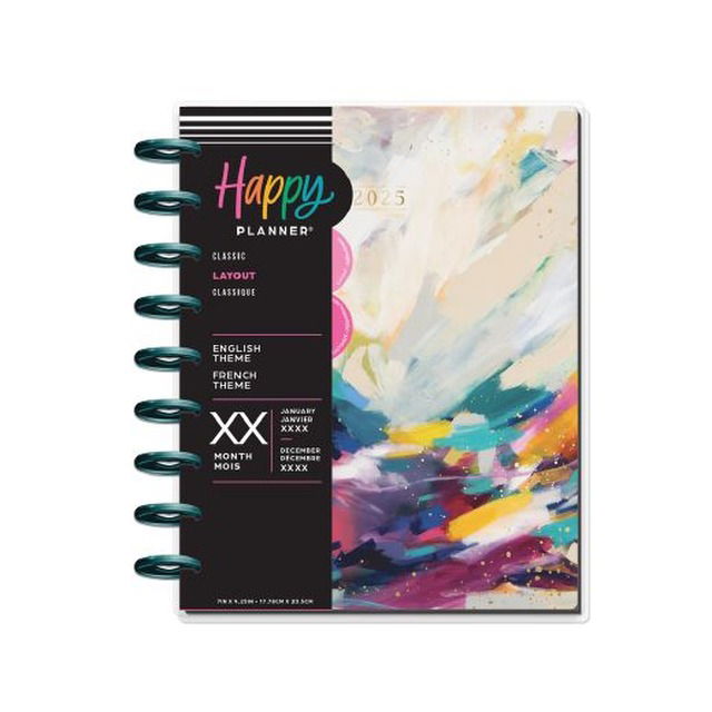 Agenda 2025 Happy Planner a Discos (17,5x23,8cm) "Amira Rahim" (PPCD12