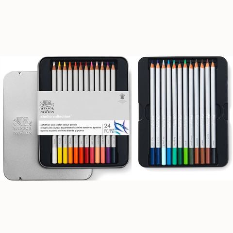 Lápiz Winsor & Newton Lata Acuarelable x24 (0490015)