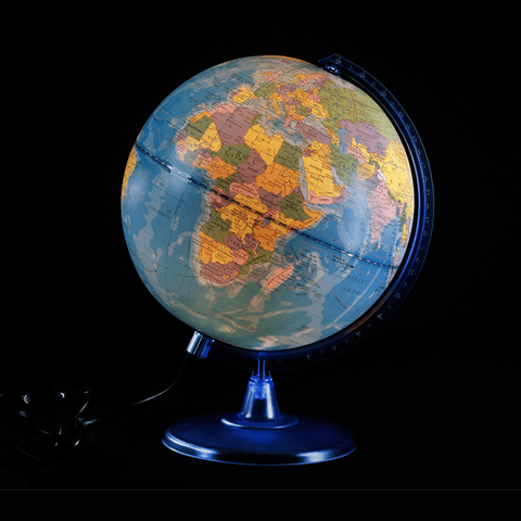 Globo Terráqueo Base Plast. Político con Luz 30cm (307LW)