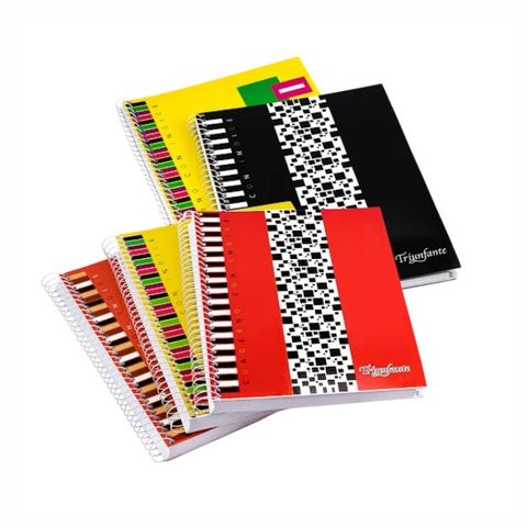 Cuaderno Con Indice Con Espiral T/F 96Hj 22x16 Triunfante