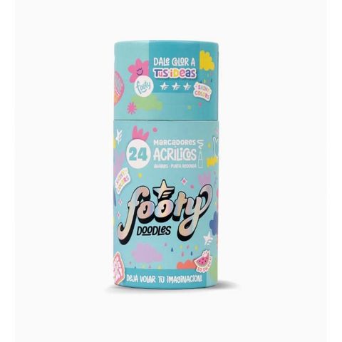 Marcadores Footy Acrilico x24 Tubo (LIB351)