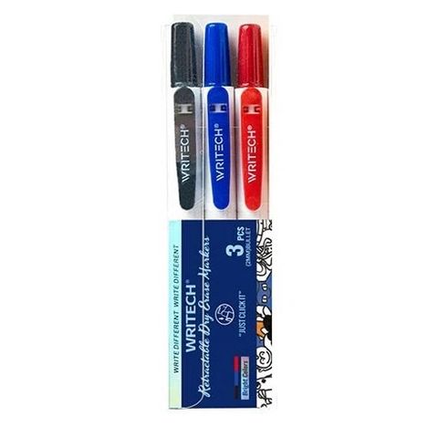 Marcador Pizarra Writech Retractil x3 (W-709)