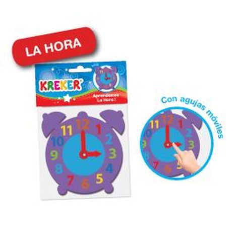 Goma Eva Set Kreker Didactico Reloj (381)