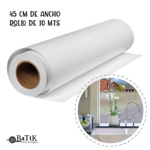 PVC Autoadhesivo Esmerilado 45 cm.de ancho X 10 Mts.