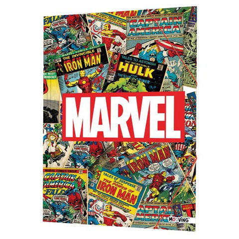 Carpeta Oficio con Elástico Mooving Marvel 