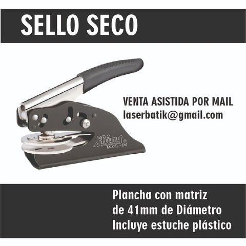    Pinza Shiny para Sello Seco (EM-5) 41mm Diametro. Stock Disponible: Consulte x email