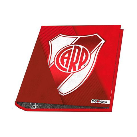 Carpeta Nº3 3x40 Mooving River Plate 2021 Rayada Roja