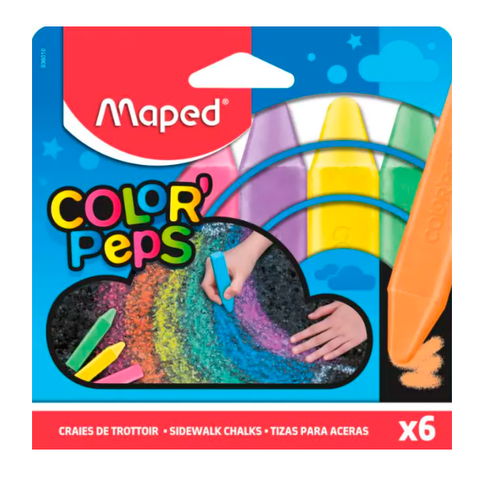 Tiza Color Maped para Cemento Cuadradas x6 (936010)