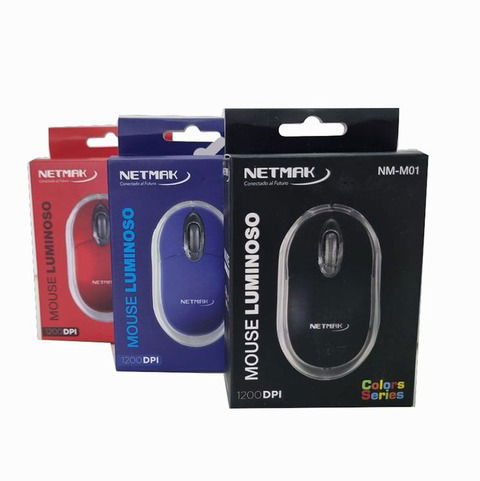 Mouse Netmak NM-M01 Luminoso Usb