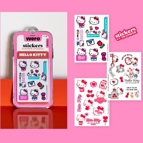 Stickers Wero UV Resistente al Agua P/Celulares-Etc x3 Planchas 