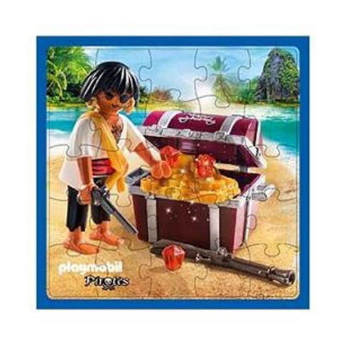 Puzzle Inkdrop 25 Piezas 32x32cm Playmobil Pirates Cofre