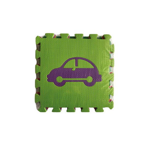 Goma Eva Piso 30x30cm 9 Piezas Transportes N°93207