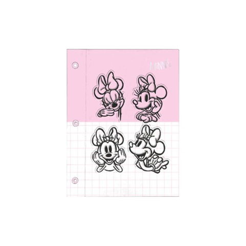 Carpeta N°3 Dos Tapas Mooving Minnie Mouse 