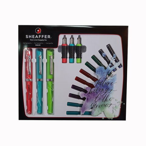 Pluma Sheaffer Caligrafica Set x3 + 3 Maxi