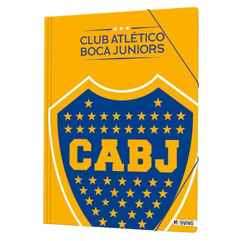 Carpeta Oficio con Elástico Mooving Boca Jrs 