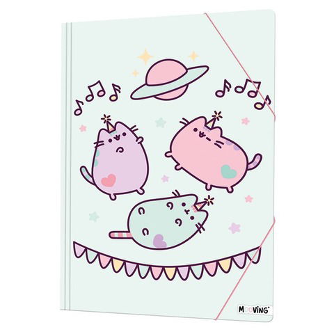 Carpeta Oficio con Elástico Mooving Pusheen 