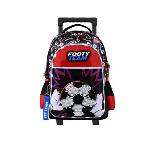 Mochila Carro Footy Futbol Pop It c/luz (18