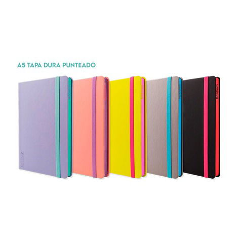 Cuaderno Mooving Línea Notes Colors A5 Cosido Punteado Tapa Dura (1250132)