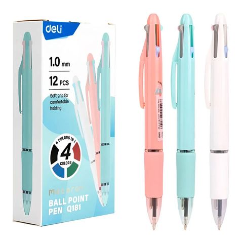 Lapicera Deli 4 en 1 