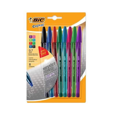 Lapicera Bic Cristal x8 (0.7mm) (0094)