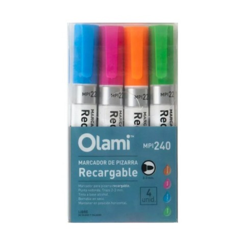 Marcador Pizarra Olami MPi220 Recargables Alternativos MPI240