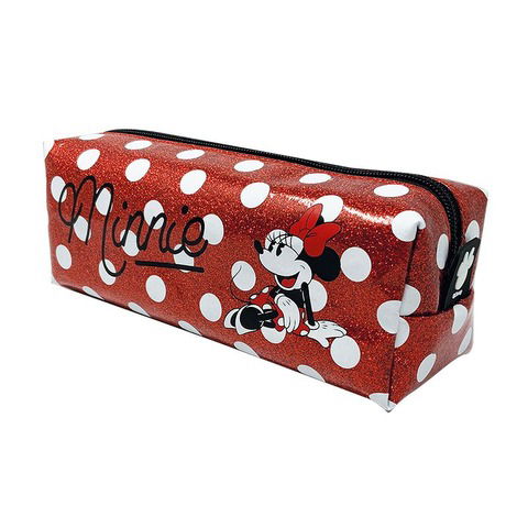 Cartuchera Mooving Tela Rectangular Grande Minnie Mouse Lunares