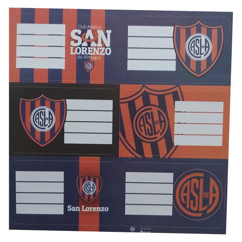 Etiquetas Mooving San Lorenzo x12