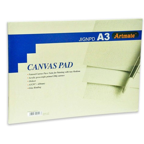 Block Artmate Canvas (280gr) (42x29,7 cm) (YYCP-A3) Canvas Pad Embloc.