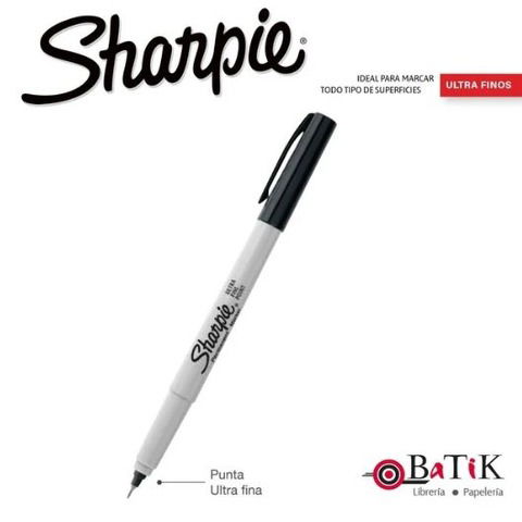 Marcador Sharpie Permanente Ultra Fino Negro