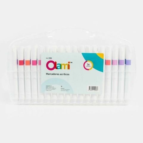 Marcador Olami Acrilico Box x36 (MAC336)