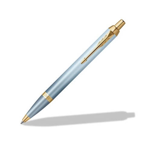 Lapicera Parker IM Retractil Celeste y Dorada (2203894)