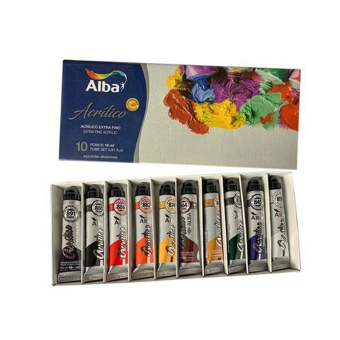 Acrílico Set Alba 18ml Caja x10 Surtidos