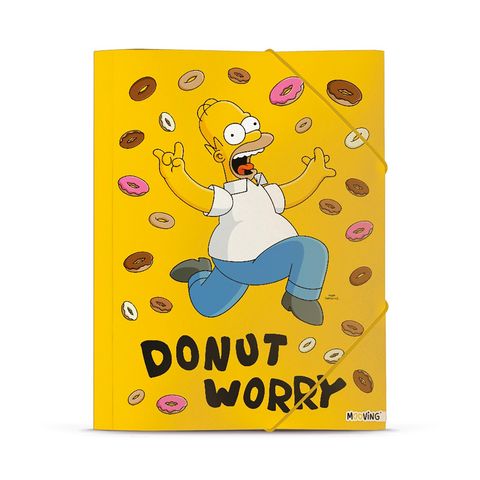 Carpeta Oficio con Elástico Mooving Los Simpsons 