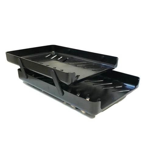 Bandeja Papelera Negra Oficio 2 Pisos