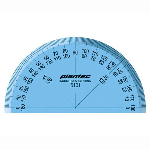 Transportador Plantec 180° 