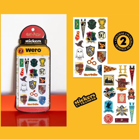 Stickers Wero UV Resistente al Agua P/Botellas-Etc x2 Planchas 